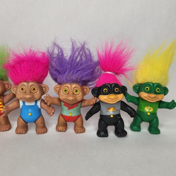 Vintage 1992 Soma Light-Up Troll Dolls Lot Toy Figure Collection - Picture 3 of 6